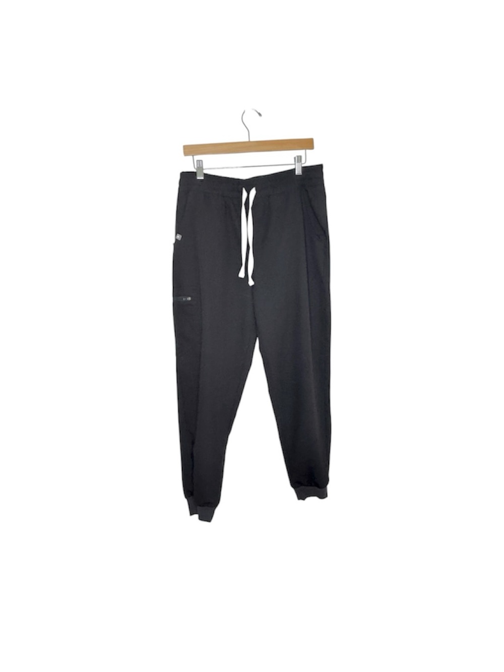 Figs Black High Waisted Zamora Jogger Scrub Pants  Size L